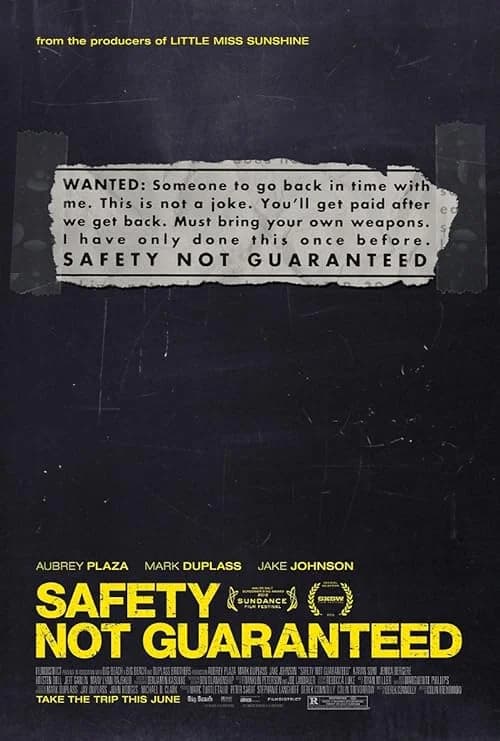 Safety Not Guaranteed film posteri